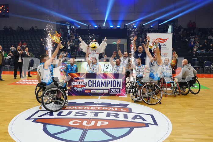 Basketball Austria Cup 2025, Final Four, Rollstuhl BB Cup Finale,  Flinkstones Graz vs Sitting Bulls Klosterneuburg


