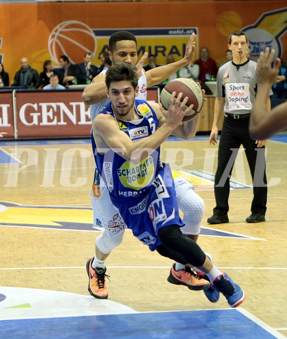 Basketball ABL 2015/16 Grunddurchgang 20.Runde Kapfenberg Bulls vs Gmunden Swans