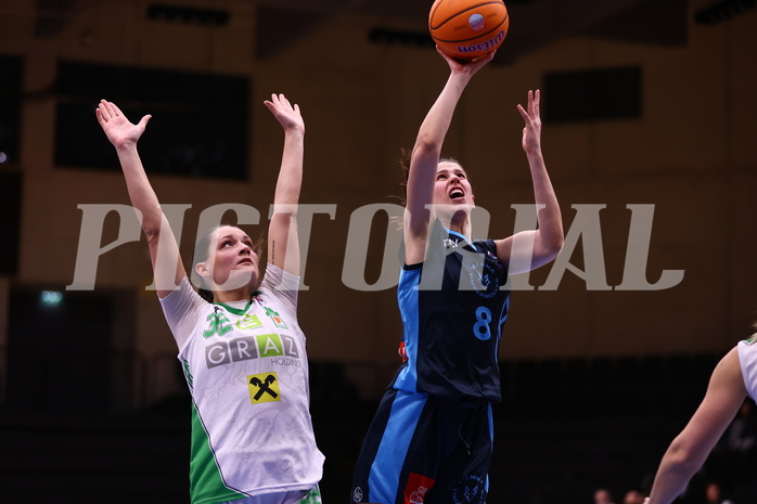 26.01.2025, Graz, Raiffeisen Sportpark, Basketball Damen Superliga 2024/25, Grunddurchgang, 12.Runde, UBI Graz vs. DBB WelsVienna Timberwolves
