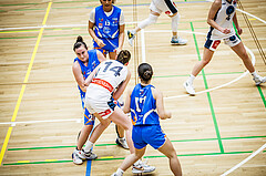 Basketball, Win2Day Basketball Damen Superliga 2023/24, Grunddurchgang 10.Runde, Vienna Timberwolves, DBB LZ OÖ, Eva Pichler (20), Melanie Fischer (14)