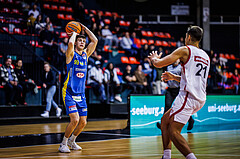 Basketball, Win2Day Superliga 2024/25, Grunddurchgang 6.Runde, BC Vienna, St. Pölten, Janis Tomaschek (99)