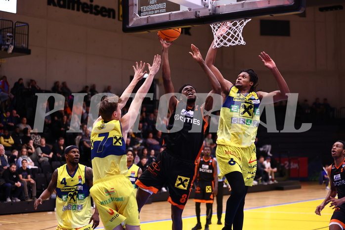 22.10.2023, Graz, Raiffeisen Sportpark Graz, Basketball Superliga 2023/24, Grunddurchgang, Runde 4, UBSC Raiffeisen Graz vs. CITIES Panthers Fürstenfeld