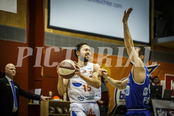 Basketball, ABL 2018/19, Grunddurchgang 16.Runde, Kapfenberg Bulls, Oberwart Gunners, Marck Coffin (15)