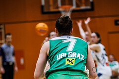 Basketball, Win2Day Basketball Damen Superliga 2024/25, Grunddurchgang 7.Runde, Vienna Timberwolves, UBI Graz, Simone Schwarzinger (7)