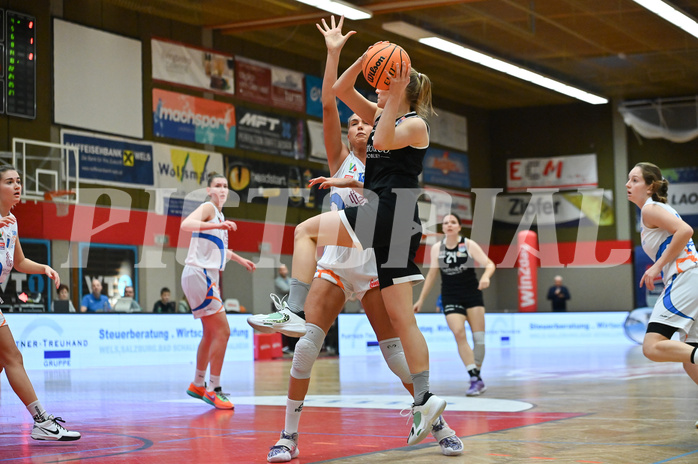 Basketball, Win2Day Damen Superliga 2023/24, Grunddurchgang 6. Runde, DBB LZ OÖ vs Basket Flames,
