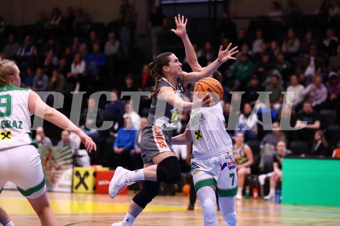 23.03.2024, Graz, Raiffeisen Sportpark, Basketball Damen Superliga 2023/24, Semifinale, Spiel 2, UBI Holding Graz - BK Raiffeisen Duchess Klosterneuburg,  