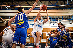 Basketball, bet-at-home Basketball Superliga 2021/22, Grunddurchgang Runde 8, Oberwart Gunners, Gmunden Swans, Ioannis Chatzinikolas (11)