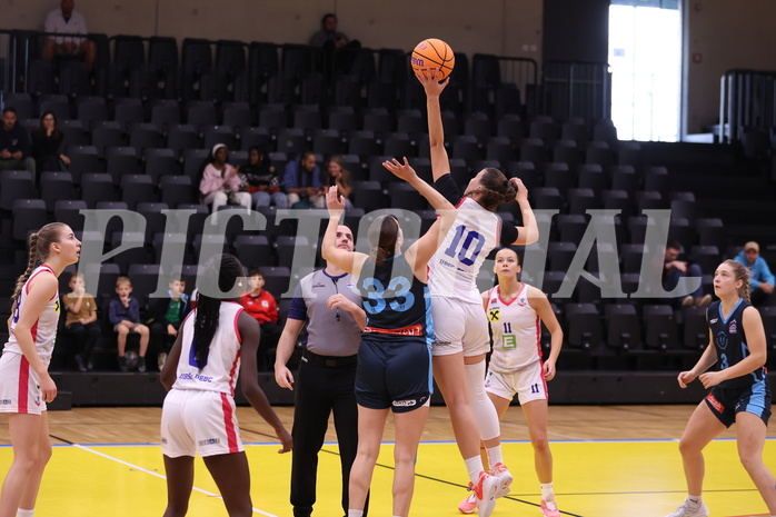 29.09.2024, Graz, Raiffeisen Sportpark, Basketball Damen Superliga 2024/25, Grunddurchgang, 1.Runde, UBSC-DBBC Graz - Vienna Timberwolves,  