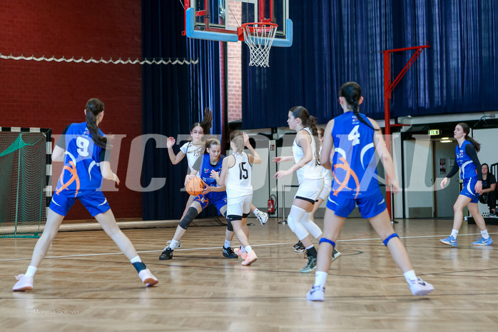 27.04.2025 Österreichischer Basketballverband 2024/25, SLWU16 VF Basket Flames UNION vs. DBB  Basketgirls Wels