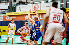 Basketball, Win2Day Superliga 2024/25, Playoffs, Halbfinale Spiel 2, Traiskirchen Lions, Oberwart Gunners, Benedikt Güttl (7)