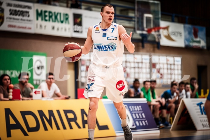 Basketball, ABL 2017/18, Grunddurchgang 33.Runde, Oberwart Gunners, Kapfenberg Bulls, Sebastian Käferle (7)