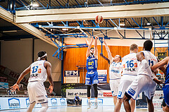 Basketball, bet-at-home Basketball Superliga 2020/21, Grunddurchgang, 14. Runde, Oberwart Gunners, Gmunden Swans, Daniel Friedrich (6)