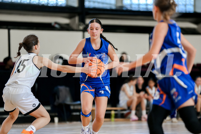 02.03.2025 Österreichischer Basketballverband 2024/25, SLWU16 Basket Flames UNION vs. DBB  Basketgirls Wels
