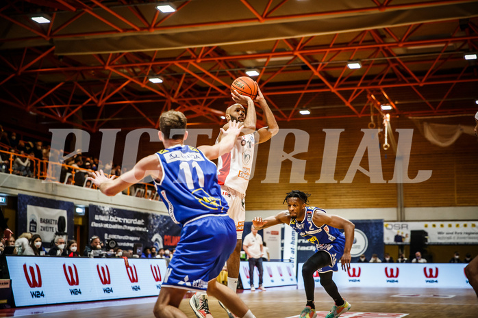 Basketball, Basketball Austria, Cup Final Four 2021/22 
Halbfinale 2, BC Vienna, Gmunden Swans, Andre Jones (21)