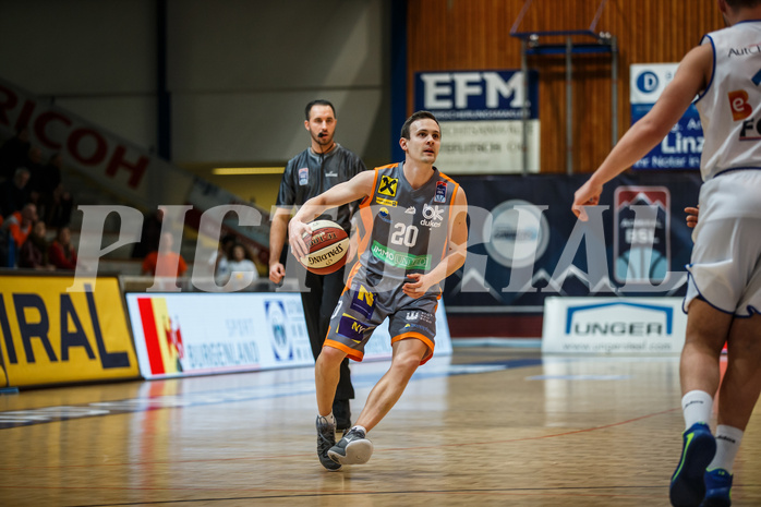 Basketball, Admiral Basketball Superliga 2019/20, Grunddurchgang 16.Runde, Oberwart Gunners, Klosterneuburg Dukes, Benedikt Danek (20)