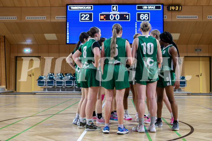 09.03.2025 Österreichischer Basketballverband 2024/25, SLWU16 Vienna Timberwolves vs. UBI Graz