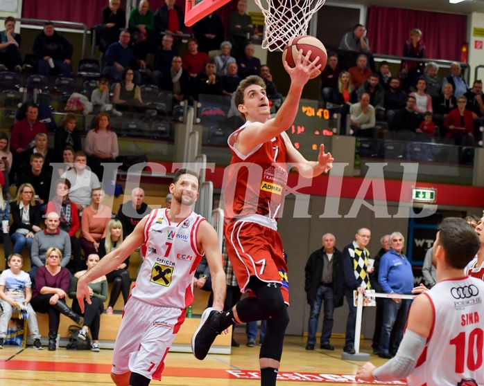 Basketball ABL 2018/19 Grunddurchgang 24. Runde Flyers Wels vs Traiskirchen Lions