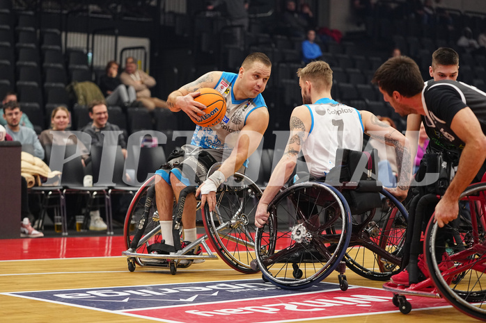 Basketball Austria Cup 2025, Final Four, Rollstuhl BB Cup Finale,  Flinkstones Graz vs Sitting Bulls Klosterneuburg


