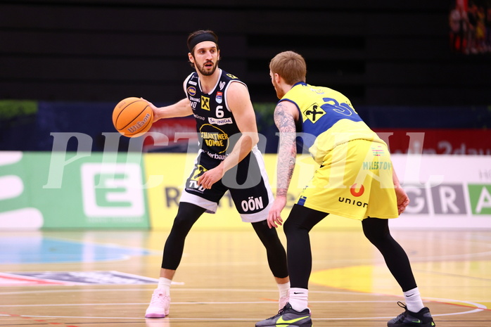 28.03.2025, Graz, Raiffeisen Sportpark Graz, Basketball Superliga 2024/25, 7. Platzierungsrunde, UBSC Graz - Gmunden Swans