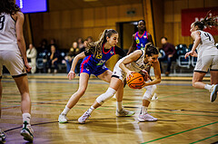 Basketball, Win2Day Basketball Damen Superliga 2024/25, Grunddurchgang 9.Runde, Basket Flames, UBSC-DBBC Graz, Christina Köppel (28), Clara Kronfuß (16)