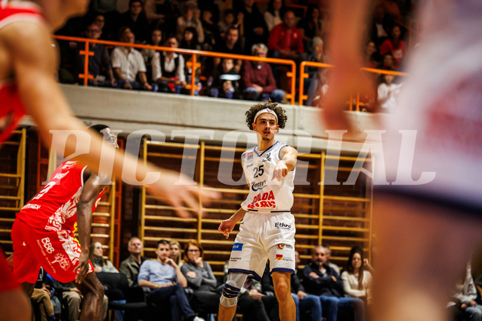 Basketball, win2day Basketball Superliga 2024/25, Grunddurchgang Runde 7, BBC Nord Dragonz, Traiskirchen Lions, Lukas Hahn (25)