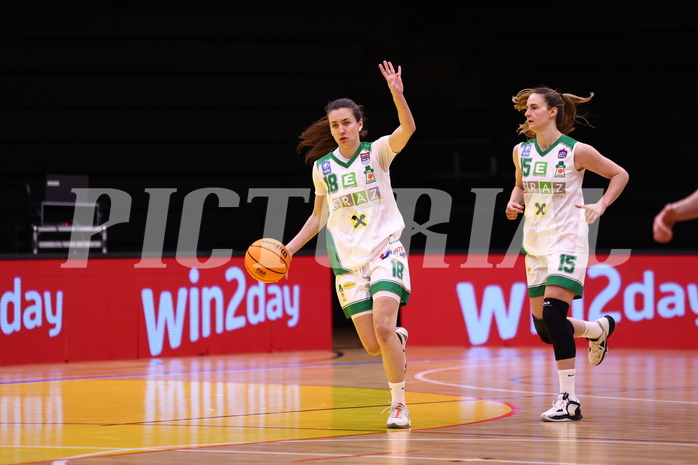01.04.2024, Graz, Raiffeisen Sportpark, Basketball Damen Superliga 2023/24, Finale, Spiel 2, UBI Holding Graz - SKN St. Pölten Frauen ,  