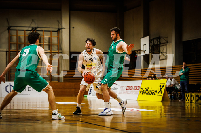 Basketball, Basketball Zweite Liga 2022/23, Grunddurchgang 12.Runde, Mattersburg Rocks, KOS Celovec, Paul Radakovics (19)