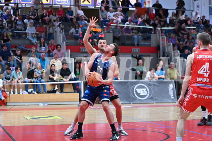 Basketball Superliga 2024/25, Playoff, Viertelfinale Spiel 1, Flyers Wels vs BBC Nord Dragonz,
