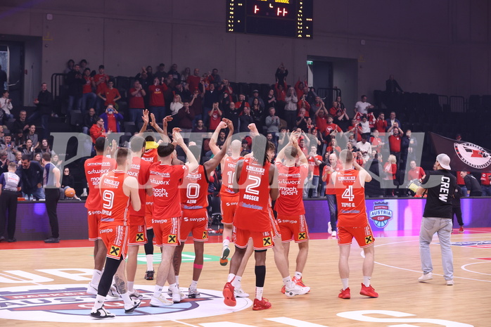 18.01.2025, Graz, Raiffeisen Sportpark, Basketball Austria Cup 2025, Final Four, Semifinale, Flyer Wels vs BBC Nord,  