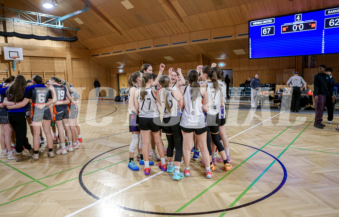16.02.2025 Österreichischer Basketballverband 2024/25, SLWU16 Vienna United vs Basket Duchess