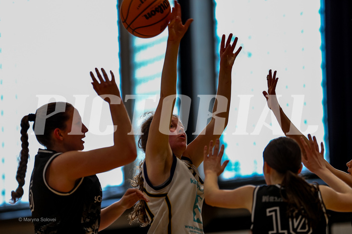 01.03.2025 Österreichischer Basketballverband 2024/25, SLWU16 WAT 3 Capricorns vs. VKL Vikings Swans