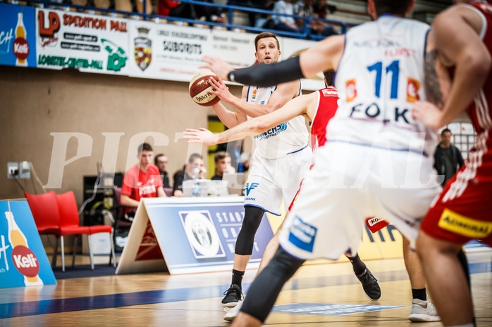 Basketball, ABL 2018/19, Playoff VF Spiel 1, Oberwart Gunners, BC Vienna, Andrius Mikutis (5)