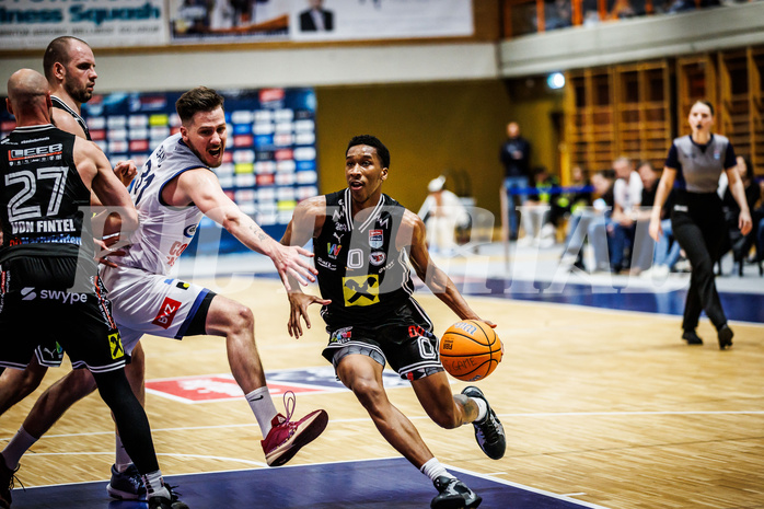 Basketball, Win2Day Superliga 2024/25, Playoffs Viertelfinale Spiel 4, BBC Nord Dragonz, Flyers Wels, Marcus Azor (0)