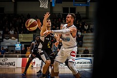 Basketball, ABL 2018/19, Grunddurchgang 19.Runde, Oberwart Gunners, Flyers Wels, Hayden Thomas Lescault (11)