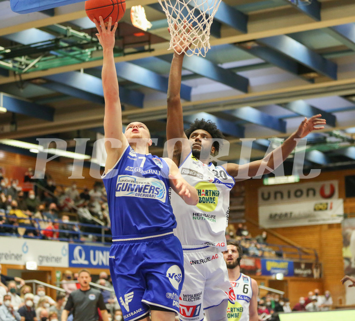 Basketball Superliga 2021/22, 7.Plazierungsrunde Gmunden Swans vs. Oberwart Gunners


