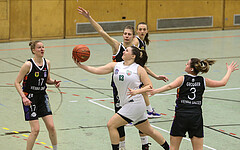 Basketball Damen Superliga 2021/22, Grundducrhgang 14.Runde Vienna United vs. KOS Celovec


