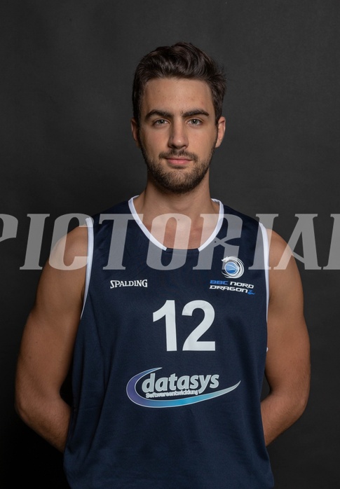 Basketball, 2.BL 2018/19, Media, BBC Nord Dragonz, Lukas Baumgartner (12)