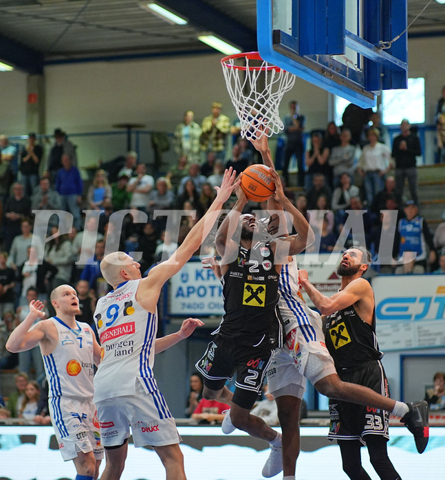 Basketball Superliga 2024/25, 10.Plazierungsrunde Oberwart Gunners vs. Flyers Wels