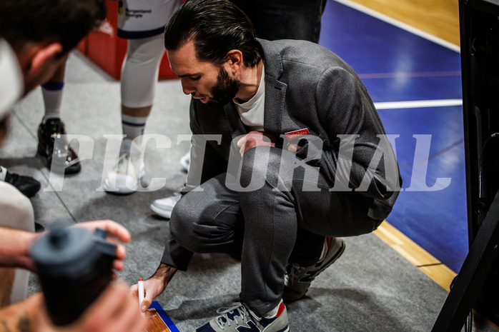 Basketball, win2day Basketball Superliga 2024/25, Grunddurchgang Runde 15, BBC Nord Dragonz, Kapfenberg Bulls, Felix Jambor (Head Coach)