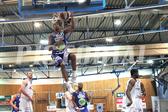 Basketball, ABL 2015/16, Playoff Viertelfinale Spiel 5, Oberwart Gunners vs. Gmunden Swans