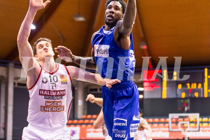 Basketball, ABL 2016/17, Grunddurchgang 18.Runde, BC Vienna, Oberwart Gunners, Jamari Traylor (9)