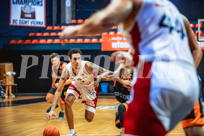 Basketball, Win2Day Superliga 2022/23, Grunddurchgang 3.Runde, BC GGMT Vienna, CITIES Panthers Fürstenfeld, Khalid Thomas (15)