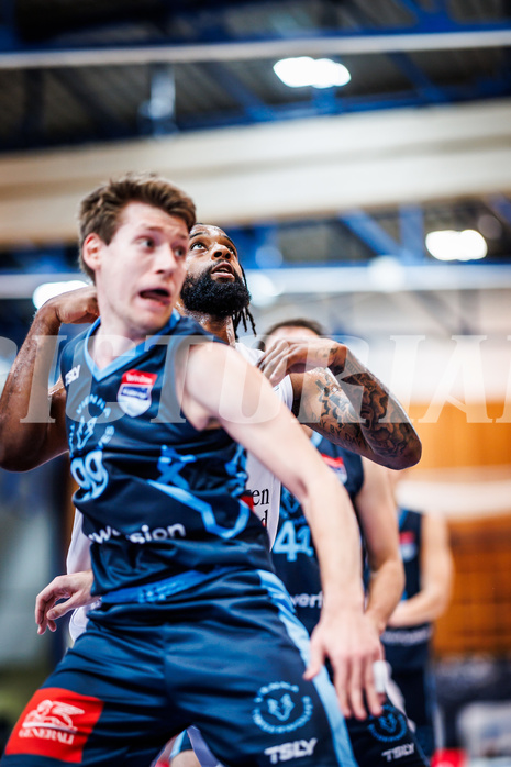 Basketball, Win2Day Superliga 2023/24, Grunddurchgang 12.Runde, Oberwart Gunners, Vienna Timberwolves, Kris Monroe (13)