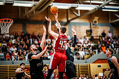 Basketball, Basketball Zweite Liga 2023/24, Playoff, Finale Spiel 1, Mistelbach Mustangs, Union Deutsch Wagram Aligators, Jakub Jokl (43)