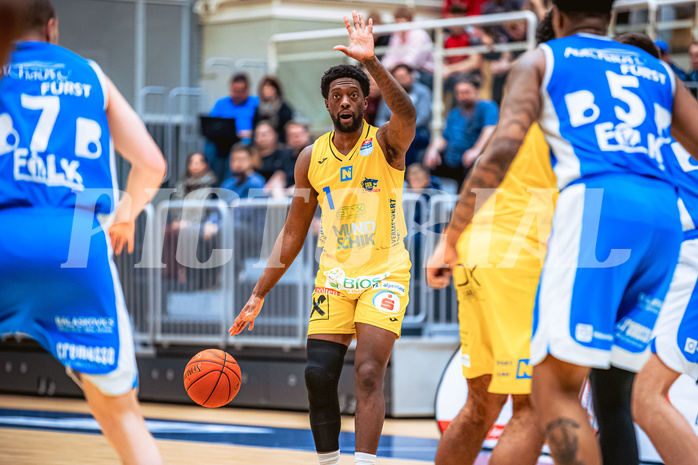 Basketball, Win2Day Superliga 2022/23, 2. Platzierungsrunde, SKN St. Pölten, Oberwart Gunners, Kelvin Lewis (1)