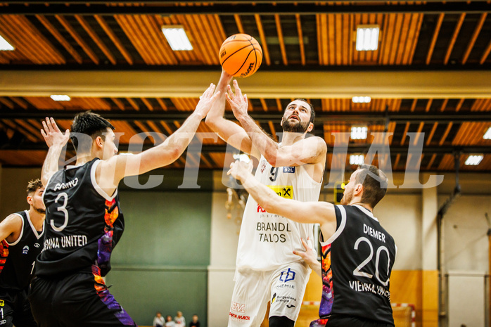 Basketball, Basketball Zweite Liga 2023/24, Grunddurchgang 3.Runde, Mattersburg Rocks, Vienna United, Tobias Winkler (9)
