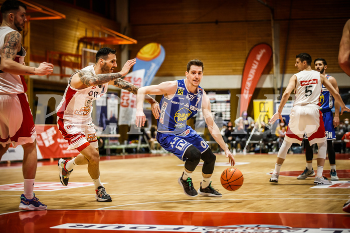 Basketball, Basketball Austria, Cup Final Four 2021/22 
Halbfinale 2, BC Vienna, Gmunden Swans, Benedikt Güttl (7)