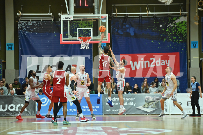Basketball, Superliga 2024/25, Grunddurchgang 5.Runde, Flyers Wels vs. BC Vienna,
