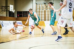 Basketball, 2.Bundesliga, Grunddurchgang 2.Runde, Mattersburg Rocks, KOS Celovec, Erik Kralj (13)