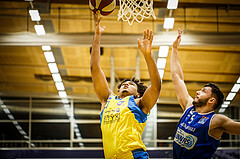 Basketball, bet-at-home Basketball Superliga 2019/20, Grunddurchgang 15.Runde, SKN St. Pölten Basketball, Oberwart Gunners, Rashaan Guylain Mbemba (21)